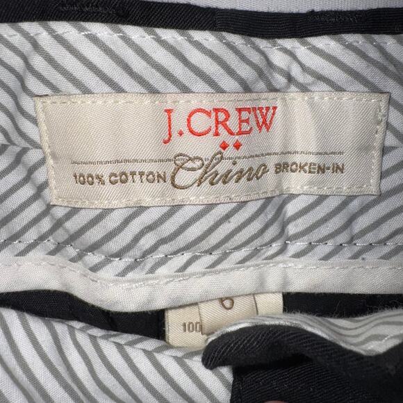 J Crew Chino Broken-in Women Shorts Size 6 Black 100%Cotton Summer Spring Causal - Picture 6 of 8